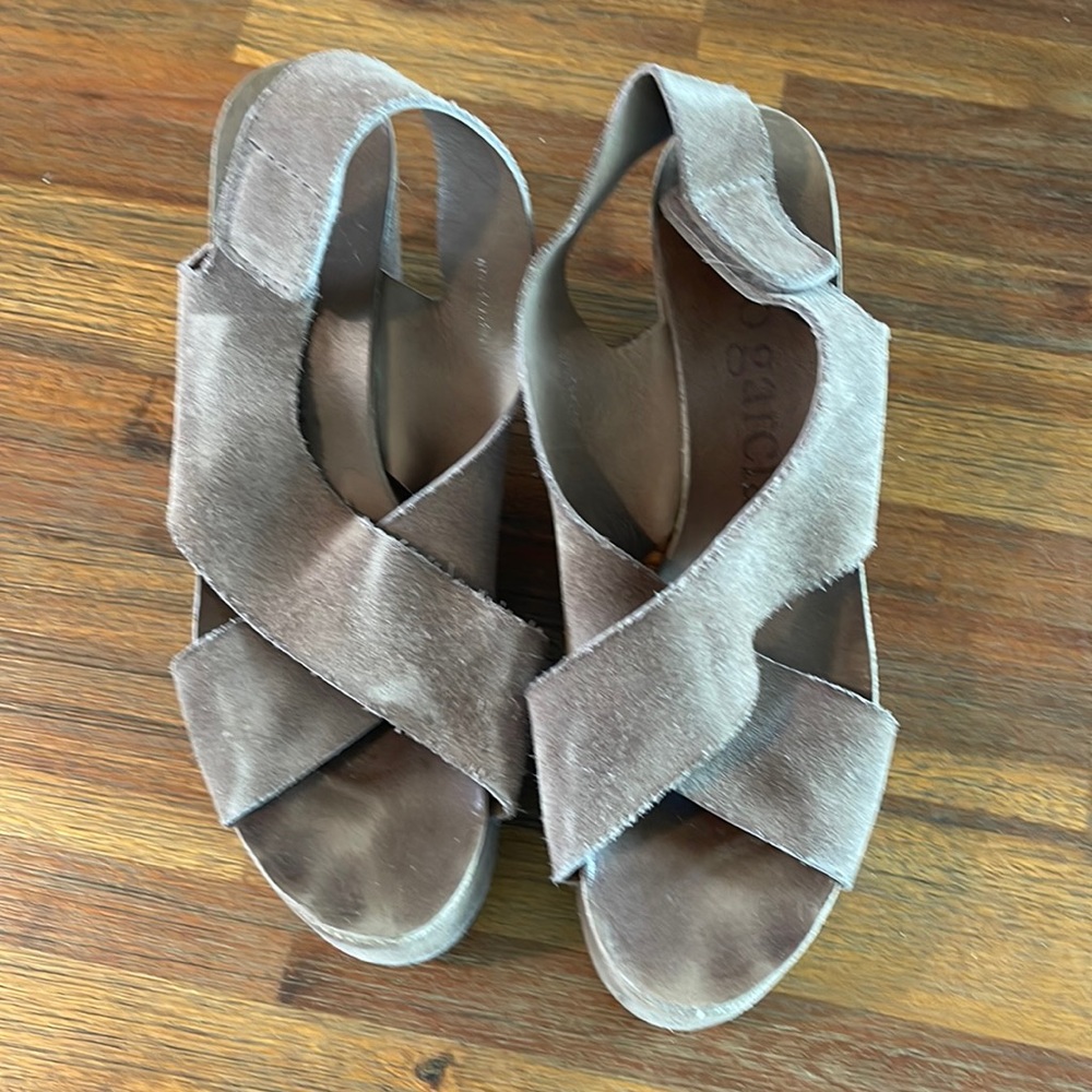 Pedro Garcia‎ Tan Suede Platform Sandals - Size 41 11 - Picture 2 of 12